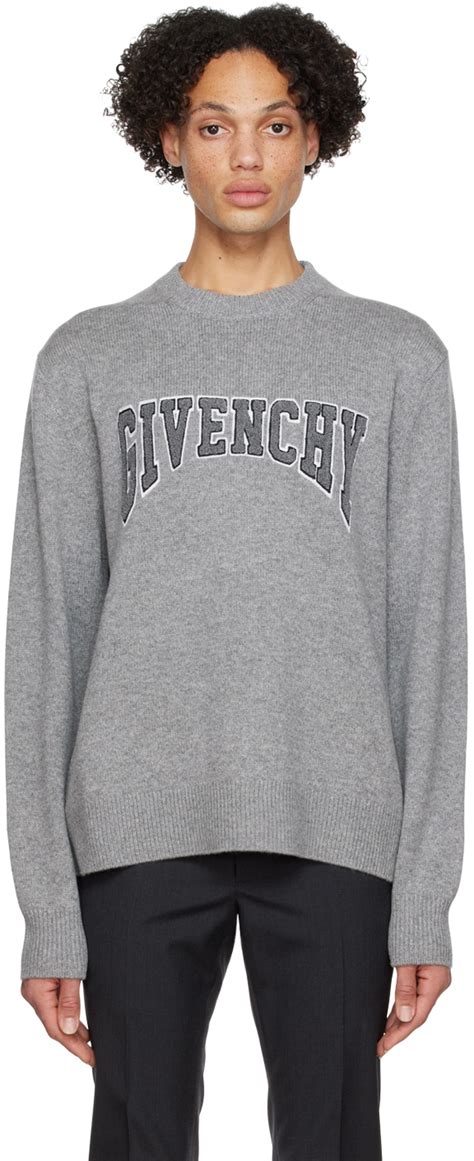 grey black givenchy sweater|givenchy jumper men's.